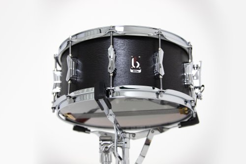 British Drum Co. ICA-14-65-SN Nicko McBrain Signature Series Icarus Black Oak Snare. 6.5" x 14"
