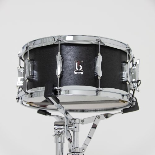 British Drum Co. ICA-14-65-SN Nicko McBrain Signature Series Icarus Black Oak Snare. 6.5" x 14"