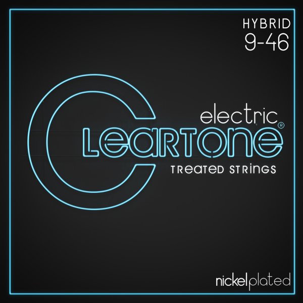 Cleartone Nickel-Plated Treated Electric Guitar Strings. Hybrid (9-46)