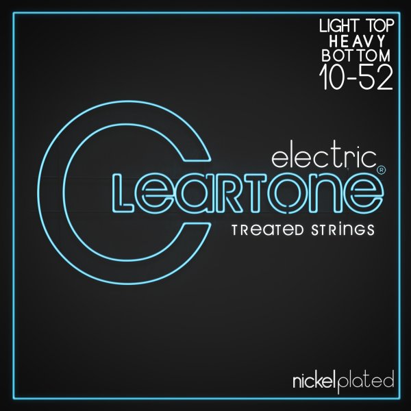 Cleartone Nickel-Plated Treated Electric Guitar Strings. Light Heavy (10-52)