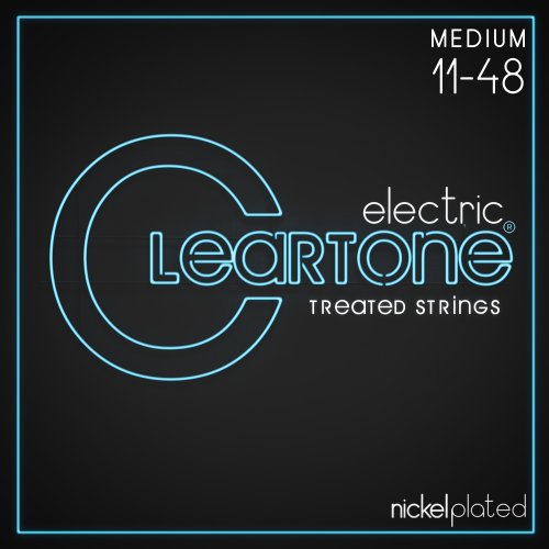 Cleartone Nickel-Plated Treated Electric Guitar Strings. Medium (11-48)