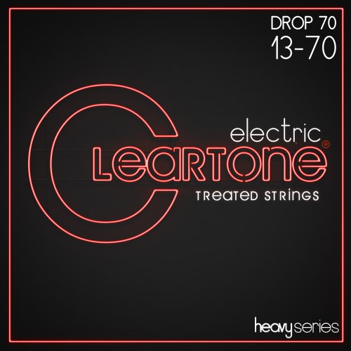 Cleartone Heavy Series Electric Guitar Strings. Drop 70 (13-70)