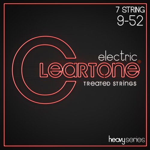Cleartone Heavy Series 7-String Electric Guitar Strings. Light (9-52)