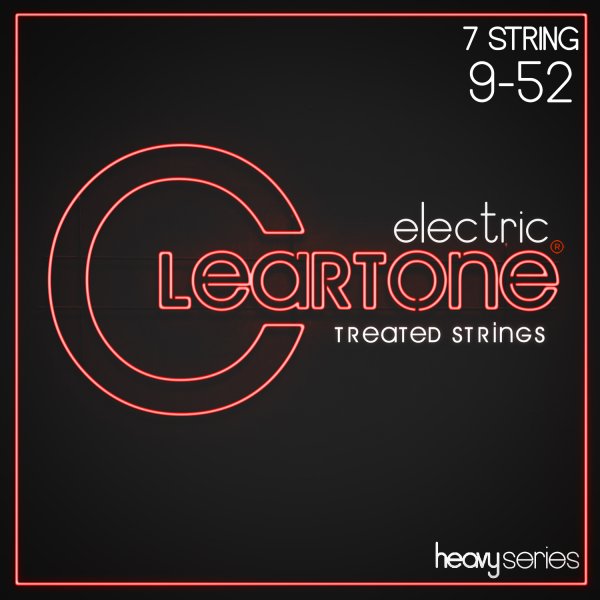 Cleartone Heavy Series 7-String Electric Guitar Strings. Light (9-52)