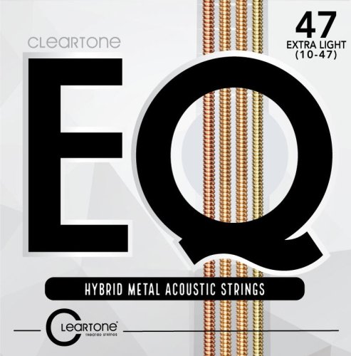 Cleartone EQ Series Hybrid Metal Treated Acoustic Guitar Strings. Extra Light (10-47)