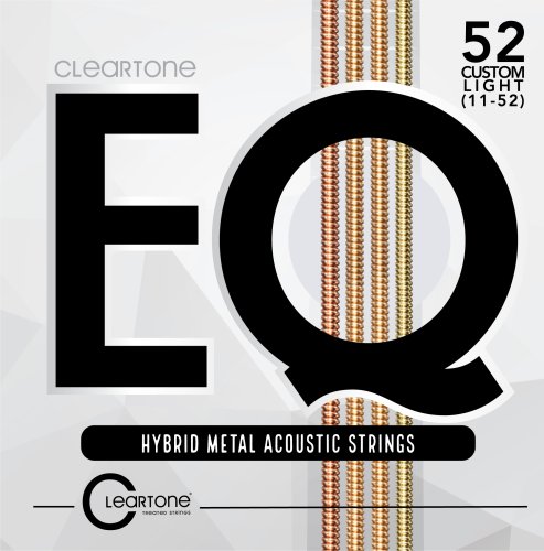 Cleartone EQ Series Hybrid Metal Treated Acoustic Guitar Strings. Custom Light (11-52)