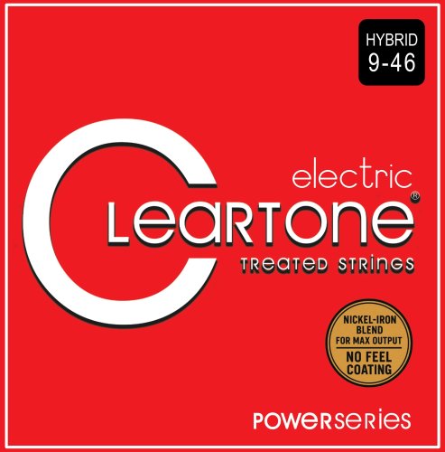 Cleartone Power Series Treated Electric Guitar Strings. Hybrid (9-46)
