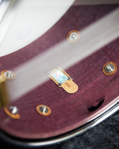 British Drum Co. SEV-13-7-SN Super Seven Series Purpleheart Snare. 7" x 13"