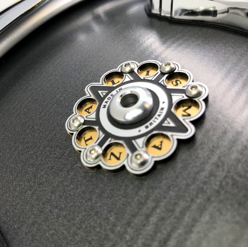 British Drum Co. TAL-14-65-SN Nicko McBrain Signature Series Talisman Steel Snare. 6.5" x 14"