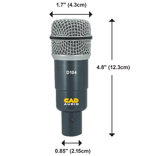 CAD D104 Dynamic Drum and Instrument Microphone