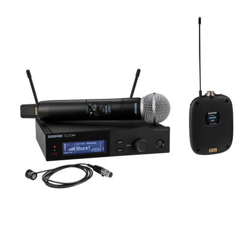 Shure SLXD124+/85M-G57 SLXD Plus Combo Dig System with SM58 WL185 Tx Freq G57