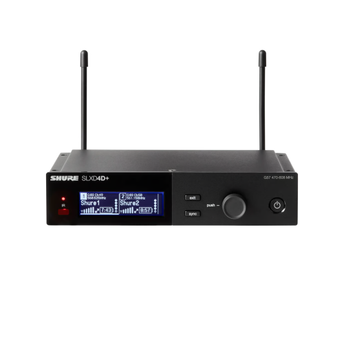 Shure SLXD24D+/B58-G57 SLXD Plus Dual HH Dig System with two Beta58A Tx Freq G57