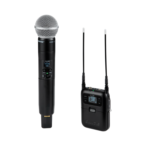 Shure SLXD25+/58-G57 SLXD Plus Portable Dig System with SM58 HH Tx Freq G57