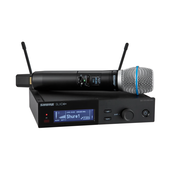 Shure SLXD24+/B87A-G57 SLXD Plus Handheld Dig System with Beta87A Tx Freq G57