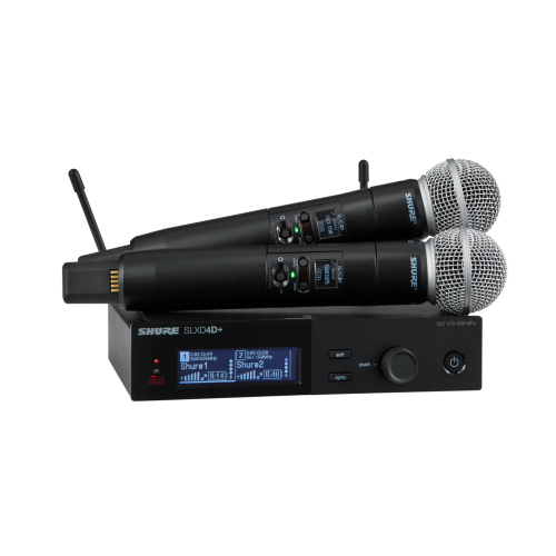 Shure SLXD24D+/58-G57 SLXD Plus Dual HH Dig System with two SM58 Tx Freq G57
