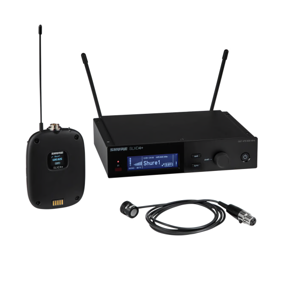 Shure SLXD14+/85M-G57 SLXD Plus Bodypack Dig System with WL185M Lav Freq G57