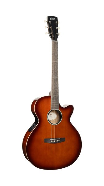 Cort Exotic Series SFX Myrtle Acoustic Electric Guitar. Sunburst Finish