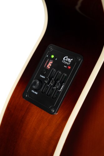 Cort Exotic Series SFX Myrtle Acoustic Electric Guitar. Sunburst Finish