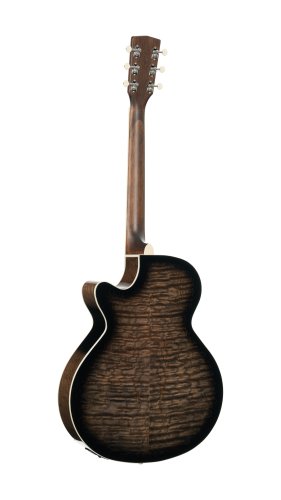 Cort Exotic Series SFX Ash Acoustic Electric Guitar. Black Finish