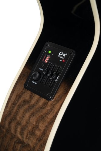 Cort Exotic Series SFX Ash Acoustic Electric Guitar. Black Finish