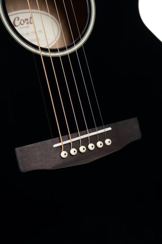 Cort Exotic Series SFX Ash Acoustic Electric Guitar. Black Finish