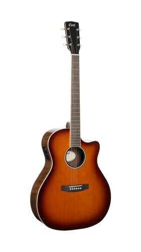 Cort Exotic Series GA Walnut Acoustic Electric Guitar. Sunburst Finish