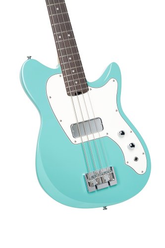 Cort Retro 304 Short-Scale 4-String Bass Guitar with Gig Bag. Seafoam Green