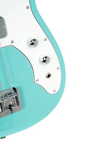 Cort Retro 304 Short-Scale 4-String Bass Guitar with Gig Bag. Seafoam Green