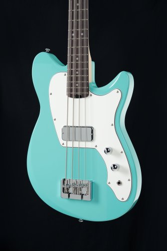 Cort Retro 304 Short-Scale 4-String Bass Guitar with Gig Bag. Seafoam Green