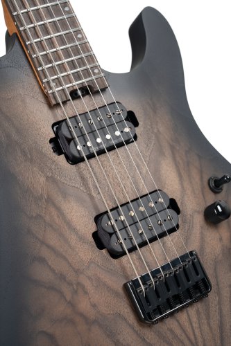 Cort KX500 Baritone Electric Guitar. Natural Black Burst