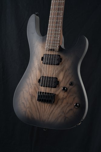 Cort KX500 Baritone Electric Guitar. Natural Black Burst