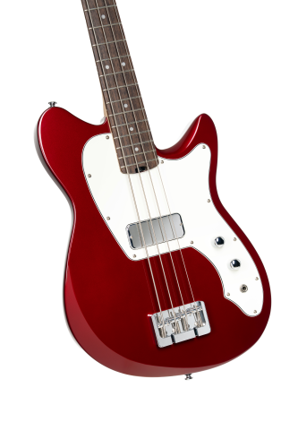 Cort Retro 304 Short-Scale 4-String Bass Guitar with Gig Bag. Candy Apple Red