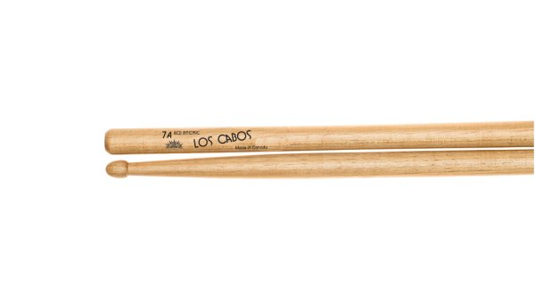 Los Cabos LCD7AIRH 7A Intense Red Hickory Drumsticks