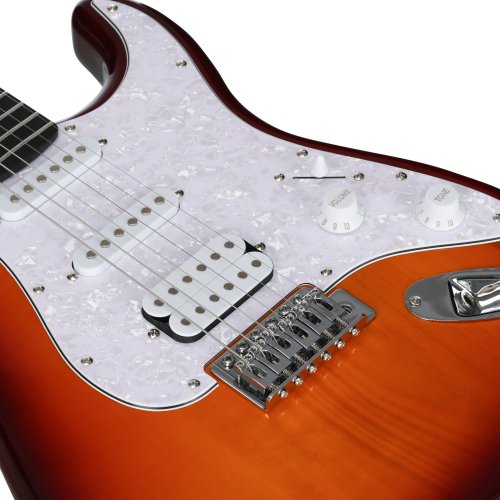Washburn STAGEPACKSB Sonamaster Series Stage Pack Electric Guitar Pack. Tobacco Sunburst