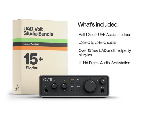 Universal Audio Volt 1 Gen 2 2-in / 2-out USB Audio Interface with Onboard Tone Shaping
