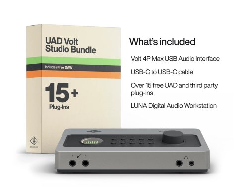 Universal Audio Volt 4P Max 12-in / 6-out USB Audio Interface with Onboard Tone Shaping and Compression