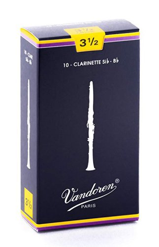 Vandoren CR1035 Bb Clarinet Traditional Reeds Strength #3.5. (Box of 10)