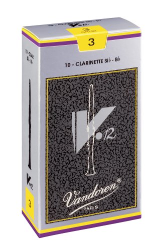 Vandoren CR193 Bb Clarinet V.12 Reeds Strength #3. (Box of 10)