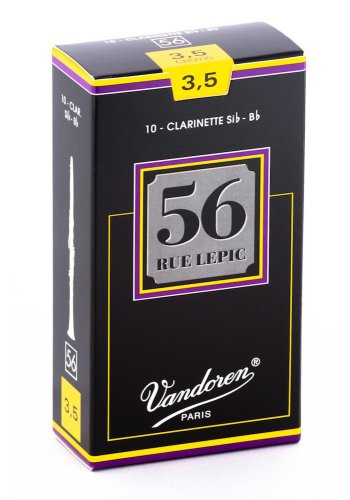 Vandoren CR5035 Bb Clarinet 56 Rue Lepic Reeds Strength #3.5. (Box of 10)