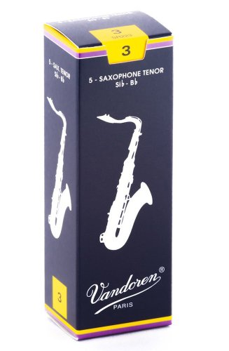 Vandoren SR223 Tenor Saxophone Traditional Reeds Strength #3. (Box of 5)