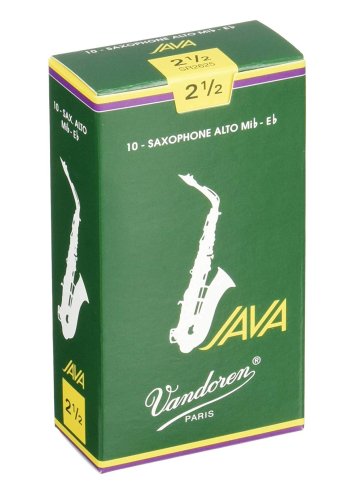 Vandoren SR2625 Alto Saxophone Java Reeds Strength #2.5. (Box of 10)