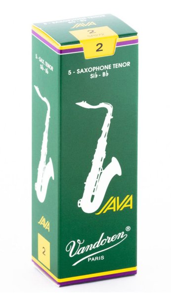 Vandoren SR272 Tenor Saxophone Java Reeds Strength #2. (Box of 5)