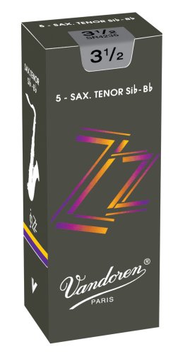 Vandoren SR423 Tenor Saxophone ZZ Reeds Strength #3. (Box of 5)