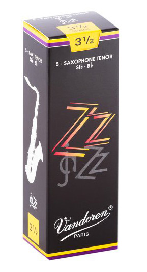 Vandoren SR4235 Tenor Saxophone ZZ Reeds Strength #3.5. (Box of 5)