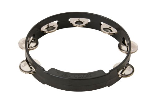 Rhythm Tech TC4018 True Colors Tambourine. Black 8″