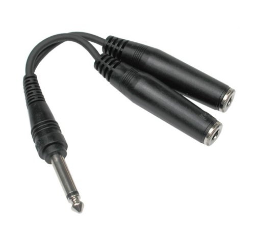 Hosa YPP-111 Y Cable 1/4″ TS to Dual 1/4″ TSF