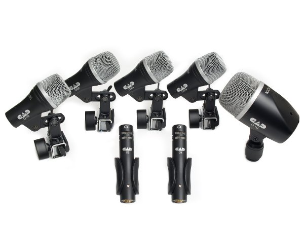 CAD Audio STAGE7 7-piece Drum Microphone Pack - three D29, two C9, one D19, one D10