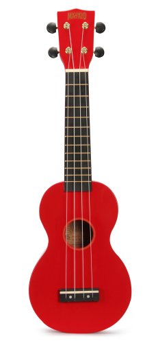 Mahalo MR1-RD Rainbow Soprano Ukulele. Red