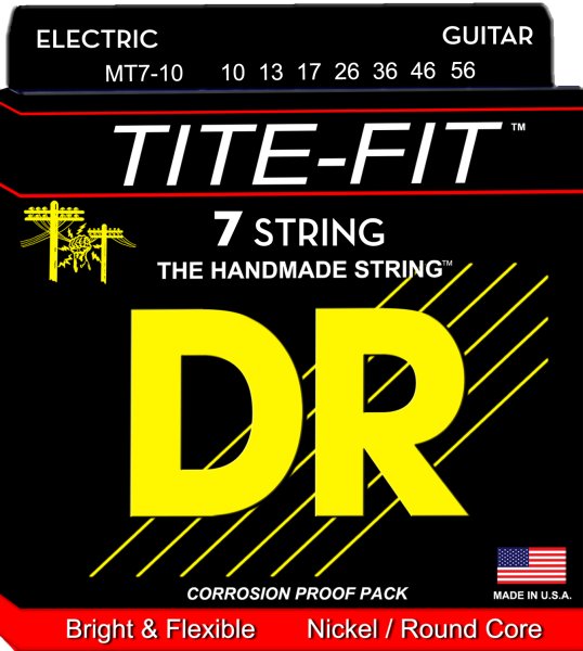 DR Strings MT7-10 Tite-Fit Electric Guitar (7 String). 10-56