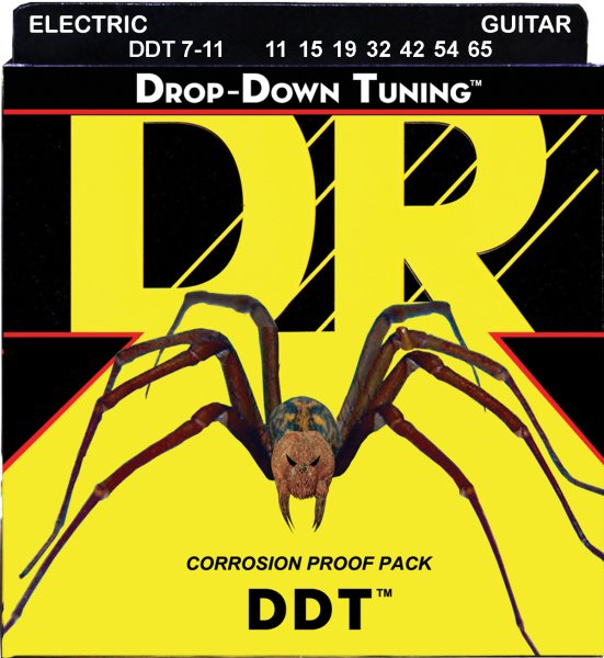 DR Strings DDT7-11 Electric Guitar Strings. 11-65